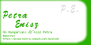 petra enisz business card